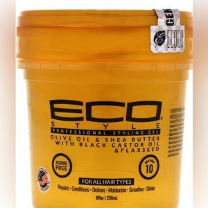 Ecoco Eco Style Gel - Olive Oil And Shea Butter Black Castor Oil And Flaxseed -
